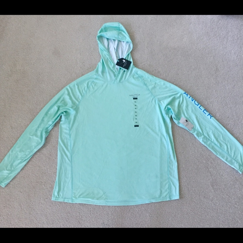 Nautica Mint Green Men's Swim Rash Guard